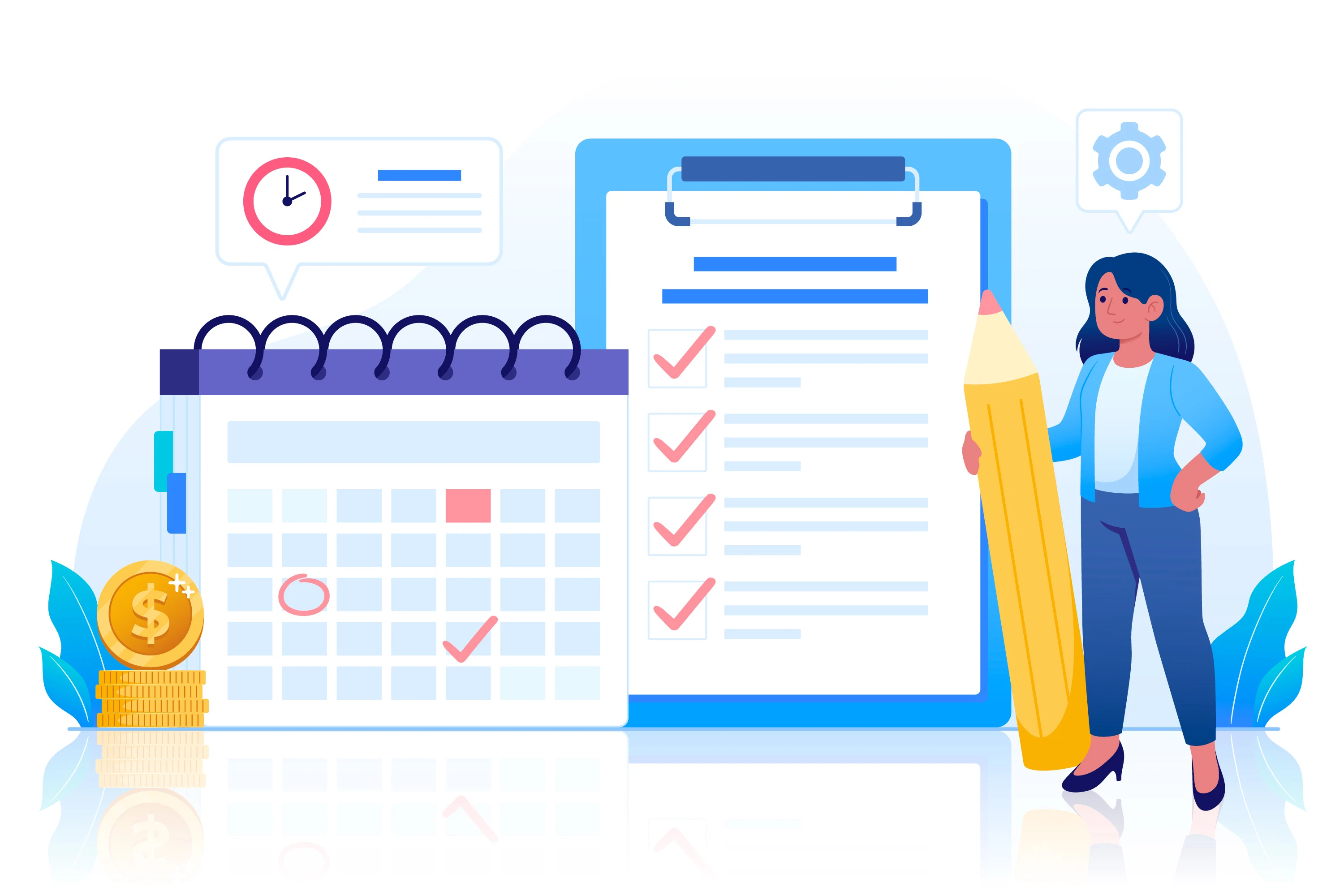 Ilustrasi sistem presensi digital Preselix